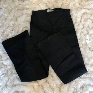 Free people flare black jean pants